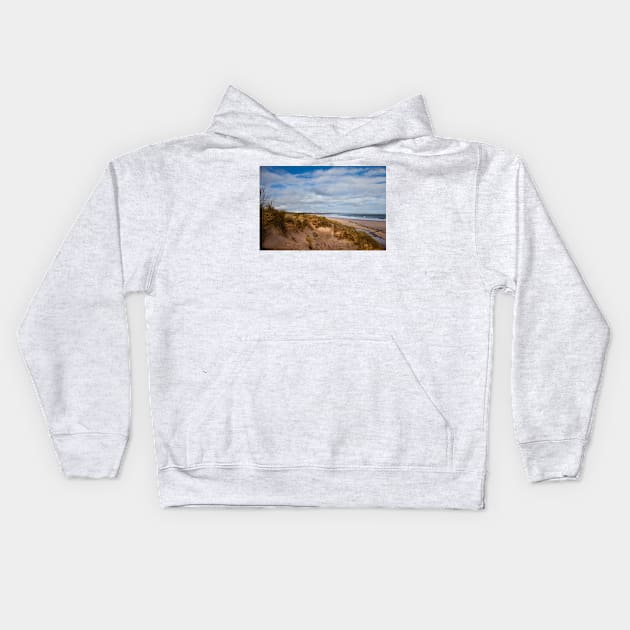 Springtime at Druridge Bay Kids Hoodie by Violaman